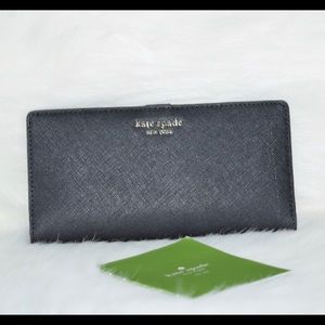 Kate Spade large slim bi-fold Cameron wallet